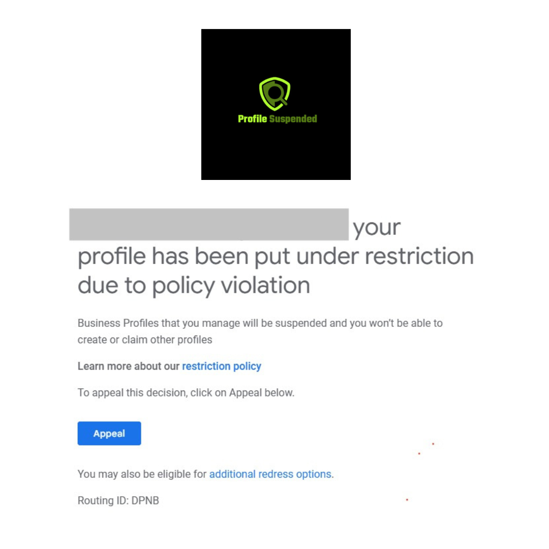 Google Business Profile Account Restricted
